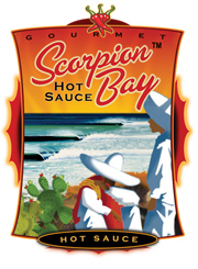 sandbox scopionbay hot sauce logo sandbox